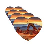 Lot de 4 désodorisants pour voiture, arches, parc national, cartes parfumées à suspendre, parfum durable, aromathérapie de voiture, tablettes d'aromathérapie, pendentif de rétroviseur pour armoire