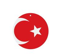 Lot de 4 désodorisants pour voiture avec drapeau de la Turquie - Cartes parfumées à suspendre à la lavande pour l'intérieur du véhicule - Décoration parfumée double face pour voiture, maison, placard
