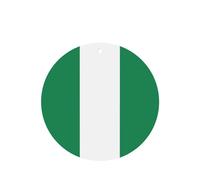 Lot de 4 désodorisants pour voiture avec motif drapeau du Nigeria - À suspendre - Parfum durable pour voiture, maison