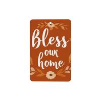 Lot de 4 désodorisants pour voiture Bless Our Home On Orange - Cartes parfumées à suspendre - Pour tablettes d'aromathérapie de voiture
