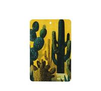 Lot de 4 désodorisants pour voiture Cactus In The Desert Night Mid-Century - Cartes parfumées à suspendre - Cartes parfumées pour tablettes d'aromathérapie de voiture