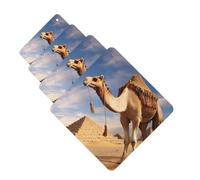 Lot de 4 désodorisants pour voiture Camel à suspendre - Parfum durable - Tablettes d'aromathérapie pour voiture, rétroviseur, penderie - Armoire à chaussures