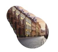 Lot de 4 désodorisants pour voiture, cartes parfumées à suspendre au centre historique de la Pologne, pour armoire à chaussures, tablettes d'aromathérapie, pour rétroviseur, armoire à chaussures