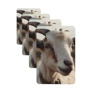 Lot de 4 désodorisants pour voiture - Cartes parfumées à suspendre - Pour SUV, chèvre sur colline - Aromathérapie - Pour chambre à coucher, armoire, armoire à chaussures