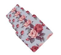 Lot de 4 désodorisants pour voiture - Cartes parfumées à suspendre - Roses rouges - Tablettes d'aromathérapie de voiture - Parfum amusant à suspendre - Pour décoration intérieure de voiture, chambre à