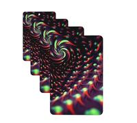 Lot de 4 désodorisants pour voiture, cartes parfumées fantaisie, science-fiction, vertiges, parfum durable, aromathérapie, tablettes d'aromathérapie, pendentif de rétroviseur pour armoire, armoire à