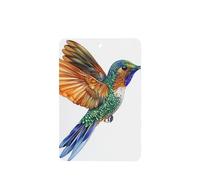 Lot de 4 désodorisants pour voiture Colibri en vol - Cartes parfumées à suspendre - Pour tablettes d'aromathérapie de voiture