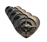 Lot de 4 désodorisants pour voiture - Design magique - Runes nordiques - Boussole à suspendre - Parfum durable - Tablettes d'aromathérapie de voiture - Pendentif de rétroviseur pour armoire à