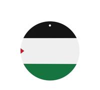 Lot de 4 désodorisants pour voiture Drapeau de l'État de Palestine - Longue durée - Parfumé à la lavande - Pour intérieur de véhicule - Impression double face - Décoration parfumée pour voiture