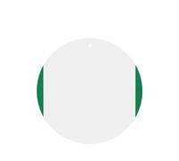 Lot de 4 désodorisants pour voiture Drapeau du Nigeria - Cartes parfumées à suspendre pour intérieur de véhicule - Décoration parfumée double face pour voiture, maison, placard