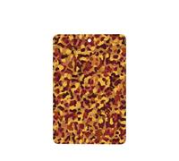 Lot de 4 désodorisants pour voiture - Imprimé léopard - Orange brûlé - Cartes parfumées à suspendre - Pour tablettes d'aromathérapie de voiture