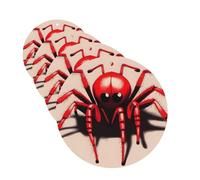 Lot de 4 désodorisants pour voiture - Jolie petite araignée rouge - Cartes parfumées à suspendre - Parfum durable - Tablettes d'aromathérapie de voiture - Pendentif pour rétroviseur de voiture - Pour