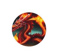 Lot de 4 désodorisants pour voiture Le Roi Dragon dans le feu - Cartes à suspendre durables parfumées à la lavande pour intérieur de véhicule, décoration parfumée imprimée double face pour voiture