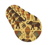 Lot de 4 désodorisants pour voiture - Longue durée - Double face - À suspendre - Carte parfumée - Éléphant d'Afrique - Tablette d'aromathérapie - Pour rétroviseur de voiture - Pour homme et femme
