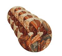 Lot de 4 désodorisants pour voiture - Longue durée - Double face - À suspendre - Carte parfumée - Poterie ethnique africaine - Tablettes d'aromathérapie - Pour rétroviseur de voiture - Pendentif pour