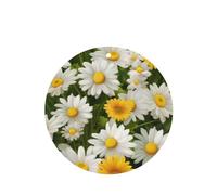 Lot de 4 désodorisants pour voiture, marguerites florales, fleurs d'été à suspendre pour rétroviseur, décorations d'aromathérapie, cartes parfumées pour décoration intérieure de voiture