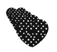 Lot de 4 désodorisants pour voiture - Motif à pois noirs et blancs - À suspendre - Parfum durable - Pour l'aromathérapie de voiture, les tablettes d'aromathérapie - Pendentif de rétroviseur pour