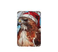 Lot de 4 désodorisants pour voiture Motif aigle avec un chapeau de Père Noël