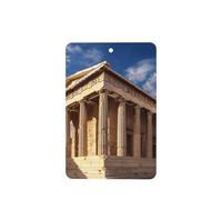 Lot de 4 désodorisants pour voiture - Motif bâtiment d'histoire de la Grèce - Cadeaux durables pour homme et femme - Tablettes d'aromathérapie à suspendre - Carte parfumée - Parfum lavande