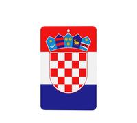 Lot de 4 désodorisants pour voiture Motif drapeau de la Croatie