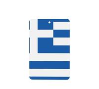 Lot de 4 désodorisants pour voiture Motif drapeau de la Grèce