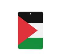Lot de 4 désodorisants pour voiture Motif drapeau de la Palestine