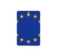 Lot de 4 désodorisants pour voiture Motif drapeau de l'Union européenne