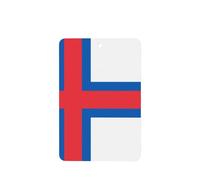 Lot de 4 désodorisants pour voiture Motif drapeau des îles Féroé