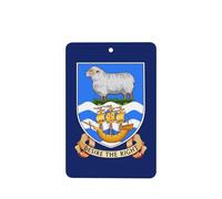 Lot de 4 désodorisants pour voiture Motif drapeau des îles Malouines