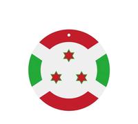 Lot de 4 désodorisants pour voiture motif drapeau du Burundi - Cartes parfumées à suspendre à la lavande - Pour intérieur de véhicule - Impression double face - Décoration parfumée pour voiture