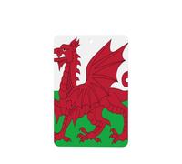 Lot de 4 désodorisants pour voiture - Motif drapeau du Pays de Galles - Cartes parfumées à suspendre - Pour tablettes d'aromathérapie de voiture