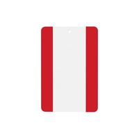 Lot de 4 désodorisants pour voiture Motif drapeau du Pérou