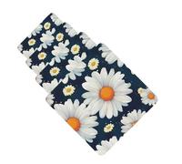 Lot de 4 désodorisants pour voiture, motif marguerite, cartes parfumées à suspendre, parfum durable, aromathérapie, tablettes d'aromathérapie, pendentif pour rétroviseur de voiture, armoire à