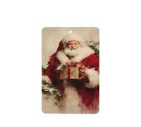 Lot de 4 désodorisants pour voiture Motif Père Noël dans un costume rouge classique