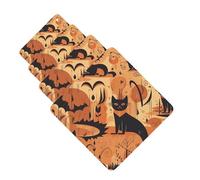 Lot de 4 désodorisants pour voiture Orange Vibrant Nightmare - Amusants à suspendre - Mignon - Longue durée - Pour miroir - Décoration à suspendre - Cadeau pour homme et femme