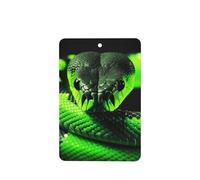 Lot de 4 désodorisants pour voiture, pastilles parfumées, désodorisant 3D serpent à suspendre au rétroviseur, pour femmes et hommes.