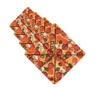 Lot de 4 désodorisants pour voiture - Tablettes d'aromathérapie - I Love Pizza - Cartes parfumées amusantes à suspendre - Pour chambre à coucher, armoire, armoire à chaussures