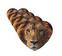 Lot de 4 désodorisants pour voiture - Tablettes d'aromathérapie - Tête de lion africaine - Cartes parfumées à suspendre - Pour chambre à coucher, armoire, armoire à chaussures