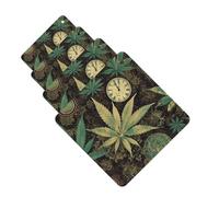 Lot de 4 désodorisants pour voiture - Une bouffée dans le temps - Cartes parfumées à suspendre - Parfum durable - Tablettes d'aromathérapie de voiture - Pendentif pour rétroviseur de voiture, armoire