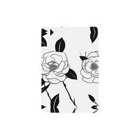 Lot de 4 désodorisants rectangulaires à suspendre pour voiture, motif camélia, pour chambre à coucher, salle de bain