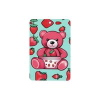 Lot de 4 désodorisants rectangulaires à suspendre pour voiture Motif fraise et bea