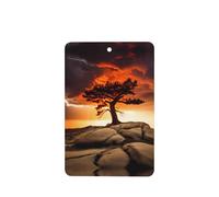 Lot de 4 désodorisants rectangulaires à suspendre pour voiture Motif tonnerre et foudre
