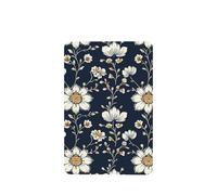 Lot de 4 désodorisants traditionnels indiens pour voiture - Motif floral bleu marine - Cartes parfumées à suspendre - Cartes parfumées pour tablettes d'aromathérapie de voiture