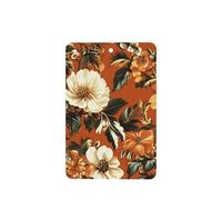 Lot de 4 désodorisants vintage pour voiture - Motif fleurs d'automne
