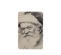 Lot de 4 désodorisants vintage pour voiture - Motif Père Noël