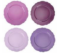 Lot de 4 dessous de plat Ø 33 cm en plastique PP, Shades of Provence