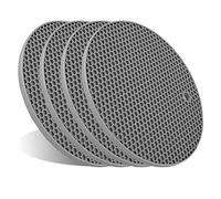 Lot de 4 Dessous de Plat pour Plats Chauds, Dessous de Plat de Cuisine en Silicone résistant à la Chaleur, Extra épais, Grand, antidérapant (2. Gris)