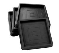 Lot de 4 dessous de verre en caoutchouc pour meubles - Protection de sol - Cale pour meuble - Pour tapis, sols, piano, canapé