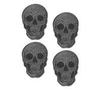 Lot de 4?Dessous-de-Verre T?Te de Mort