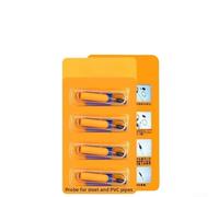 Lot de 4 détecteurs de bouchons de tuyaux étanches en PVC pour tuyaux en acier et plastique - Outil de recherche de blocage avec embouts remplaçables pour le nettoyage des canalisations - Longueur 14
